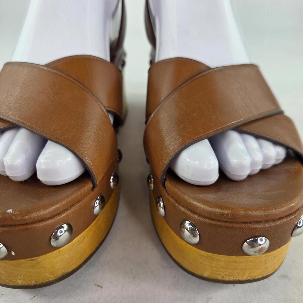 Coach Astor Studded Platform Wedge Sandals Heels 7 B - Picture 9 of 11
